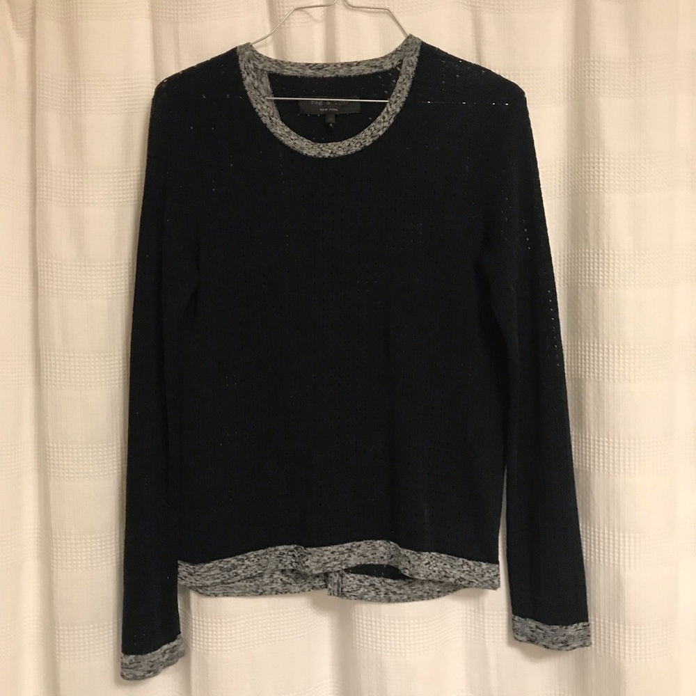 Rag and Bone mesh open back top